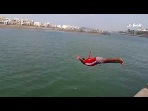 شاهد مياه أبي رقراق ملاذ ضحايا شدة حرارة الصيف