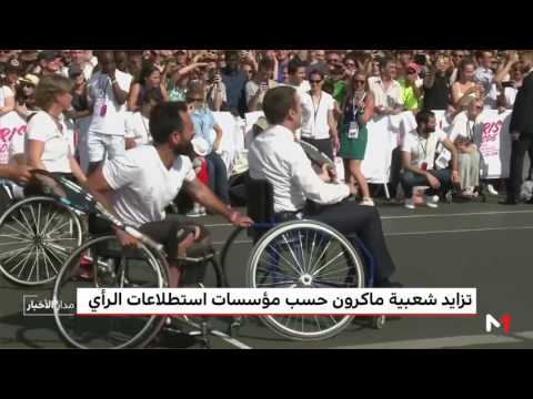 شاهد تزايد شعبية الرئيس الفرنسي ماكرون
