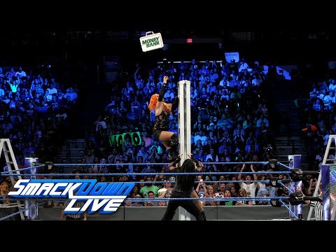 شاهد المصارعة كارميلا تفوز بحقيبة money in the bank
