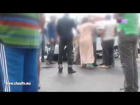 شاهد شجار عنيف بين سائقي التاكسي في الدار البيضاء