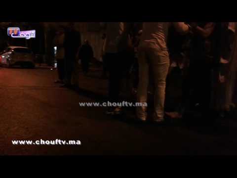 شاهد شابة مغربية تتسبب في وقف الطريق