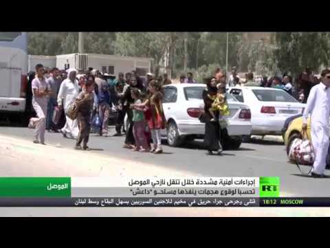 شاهد إجراءات أمنية مشدّدة خلال تنقل نازحي الموصل