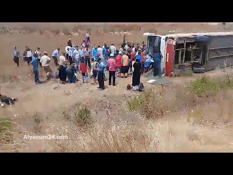 شاهد حادثة سير خطيرة في مدينة برشيد