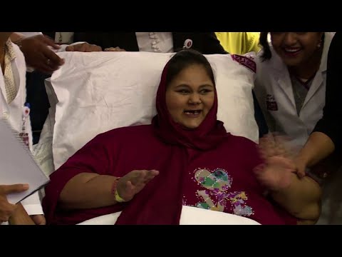 شاهد  المرأة التي عرفت بأسمن امرأة في العالم