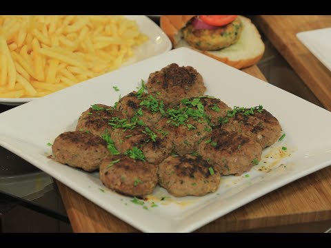 شاهد طريقة إعداد ومقادير برغر لحمة