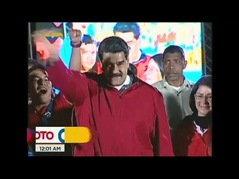 شاهد مادورو يعلن فوزه والمعارضة تحشد قواها