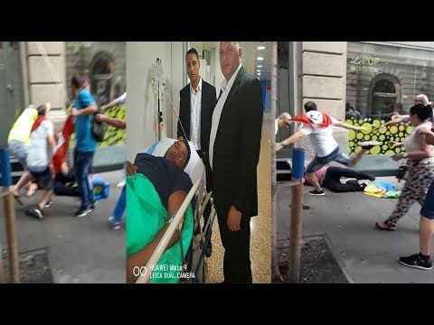 شاهد اعتداء خطير على مغربي في مسيرة حراك الريف في برشلونة