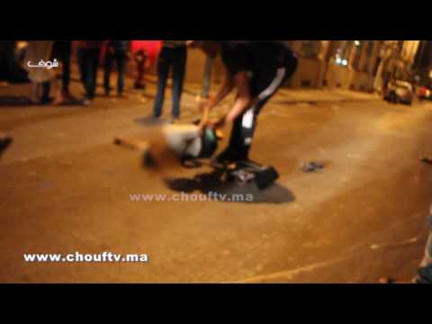 شاهد سقوط فتاة أرضًا تعاطت كمية كبيرة من المواد المخدّرة في الدار البيضاء