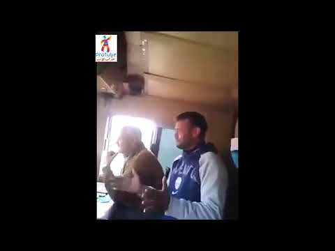 شاهد سائق قطار يرقص أثناء القيادة مع مساعديه