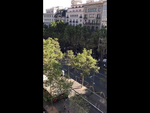شاهد لقطات مروعة عقب حادثة دهس وسط برشلونة