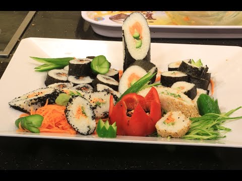 شاهد إعداد طبق السوشي مثل المطاعم