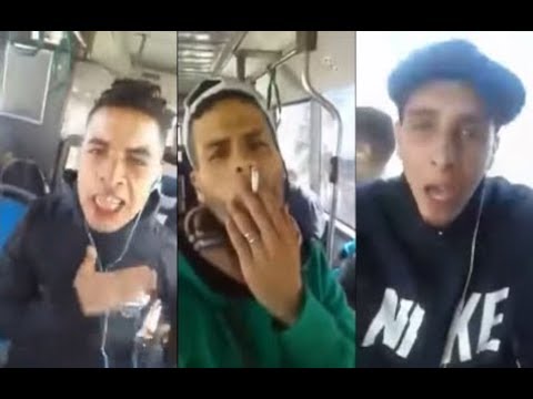 مجموعة من الخارجين عن القانون يسيطرون على أتوبيس