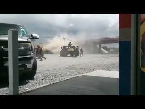 شاهد معركة طاحنة بين قوات الجيش والمافيا في المكسيك