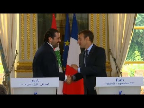 ماكرون والحريري يؤكدان التعاون من أجل عودة اللاجئين السوريين