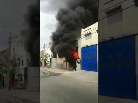 شاهد حريق القنيطرة يدمر منازل عدة