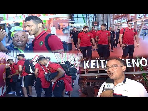 شاهد لحظة وصول المنتخب الوطني إلى العاصمة المالية باماكو