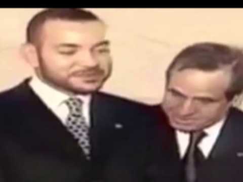 استقبال ادريس البصري  لمحمد السادس ملكا جديدة