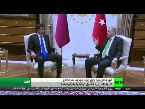 شاهد أمير قطر يلتقي الرئيس أردوغان في أنقرة