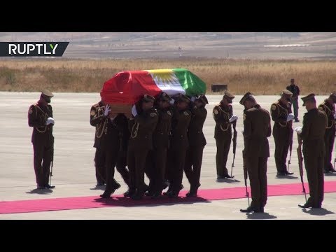 مراسم تشييع جلال طالباني في السليمانية