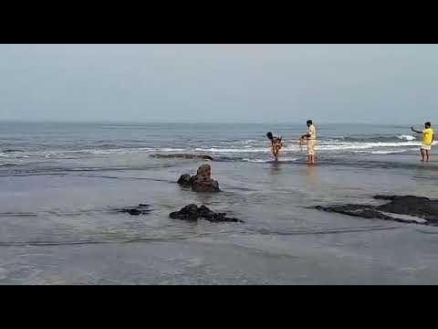 رجل يصارع تمساحا بيديه