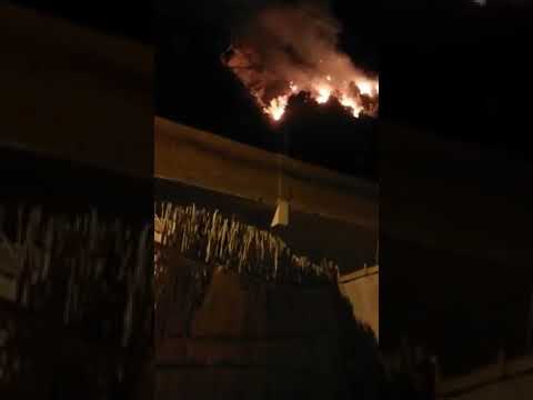 شاهد حريق مهول في مولاي زرهون داخل مكناس