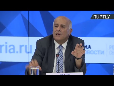مؤتمر صحافي لأمين سر اللجنة المركزية لحركة فتح جبريل الرجوب