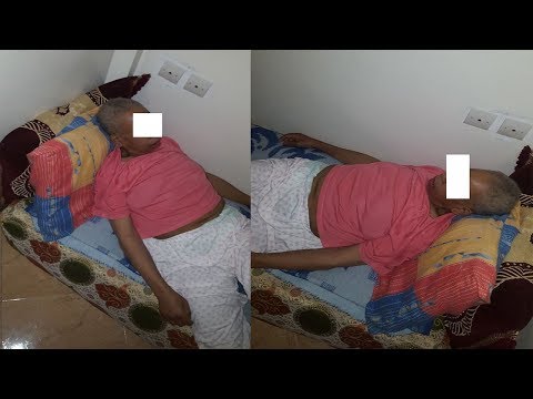 شاهد ماذا فعل وحش بشري بوالدته بعد أن مرضها بالسرطان