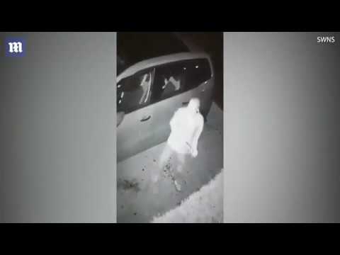 أسرة تفاجأ بما فعله جارهم أمام كاميرا المراقبة