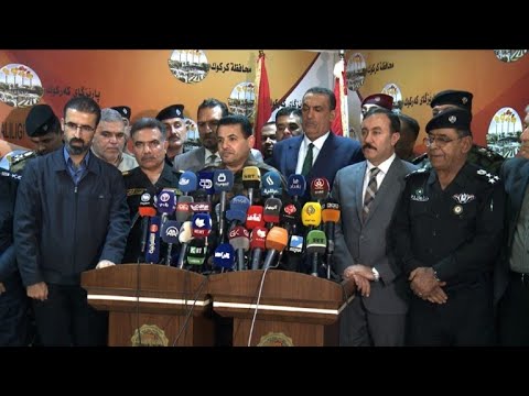 شاهد وزير الداخلية العراقي قاسم الأعرجي يطمئن سكان مدينة كركوك