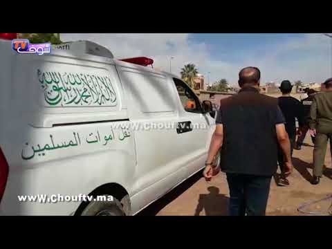 شاهد مقطع مؤثر لحظة وصول جنازة الشاب حمزة