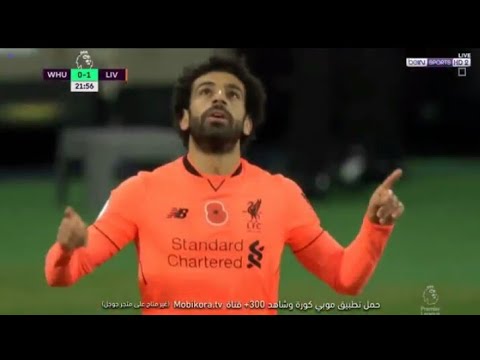 محمد صلاح يُسجِّل هدف ليفربول الأول في مرمى وستهام