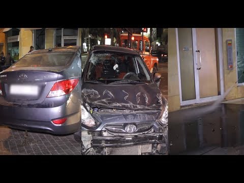 شاهد شاب في حالة سكر يدخل بنك