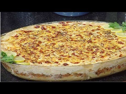 شاهد طريقة إعداد صينيه مكرونه بالبشاميل