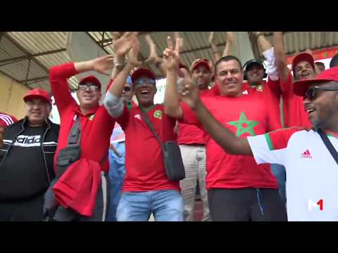 صور حصرية لأجواء حماسية للجماهير المغربية