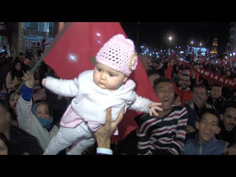 شاهد فرحة الجماهير العارمة في الدار البيضاء والمحمدية