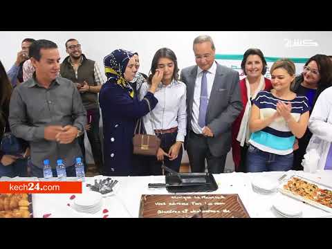 شاهد لحظة الاحتفال بفاطمة الزهراء بعد نجاتها من الموت