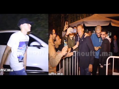 استقبال الجماهير المغربية للمدرب رونار وأسود الأطلس