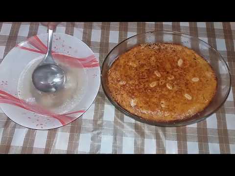 شاهد طريقة إعداد صينية بسبوسة البطاطا بالمكسرات