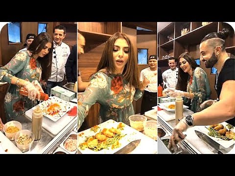 تحدي مريم حسين وشاب أميركي في الطبخ
