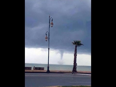 شاهد الأرصاد الجوية المغربية تشرح سبب تكوّن إعصار الرباط