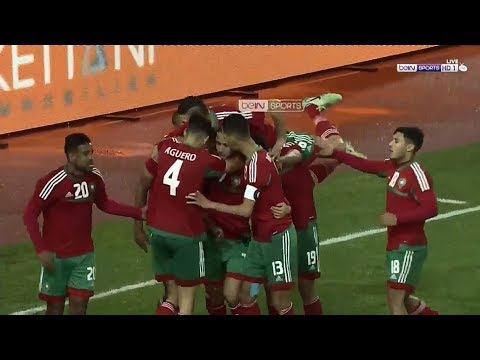 شاهد المنتخب المغربي يحرز الهدف الأول في مرمى نظيره الموريتاني