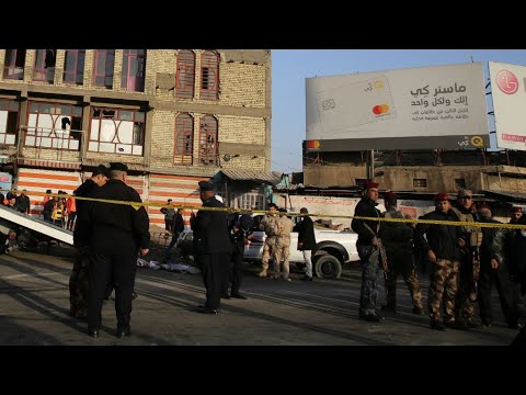 شاهد سقوط قتلى في هجومين انتحاريين وسط بغداد