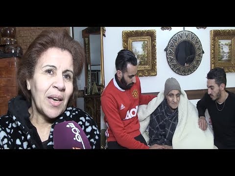 شاهد زوجة الفنان عبد الرؤوف تبكي بعد مغادرة زوجها المستشفى العسكري بالرباط