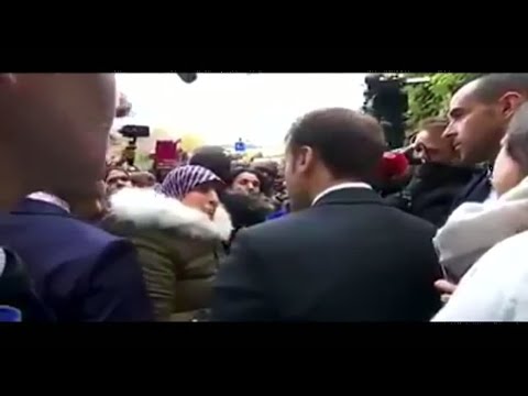 شاهد ماكرون يرد على سؤال عن مصير الطلاب واللاجئين في فرنسا