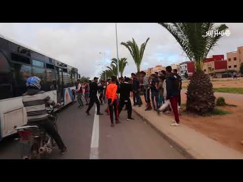 أحداث شغب بعد نهاية مباراة الرجاء وحسنية أغادير