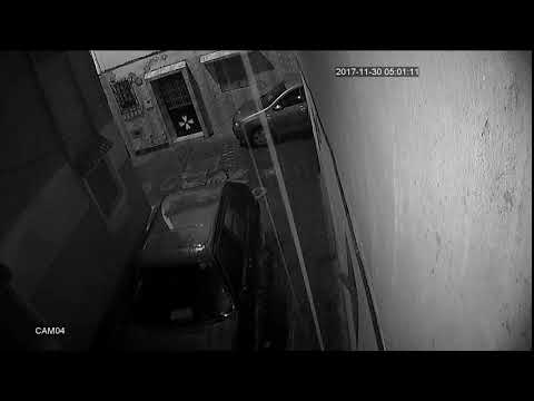 لحظة اعتداء لص على امرأة مسنة وسرقتها