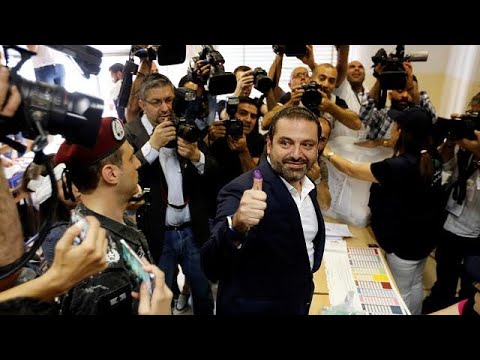 بالفيديو سعد الحريري يدلي بصوته في الانتخابات