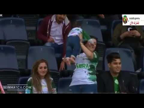 شاهد  الهدف الأول للرجاء في مرمى نهضة بركان بقدم بنحليب