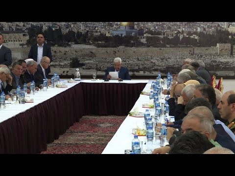 شاهد محمود عباس يدين المجازر في غزة