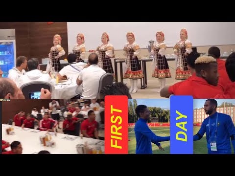 حفلة فنية بمقر إقامة المنتخب المغربي في روسيا